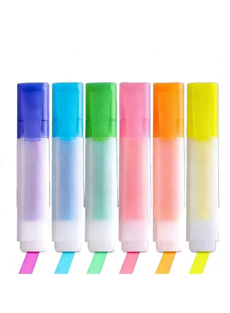 مجموعة من 6 قطع من أبرز الجمال ، علامة ، تجفيف سريع (6 ألوان ، أصفر أخضر ، أزرق ، أرجواني ، برتقالي أحمر) - Image 1